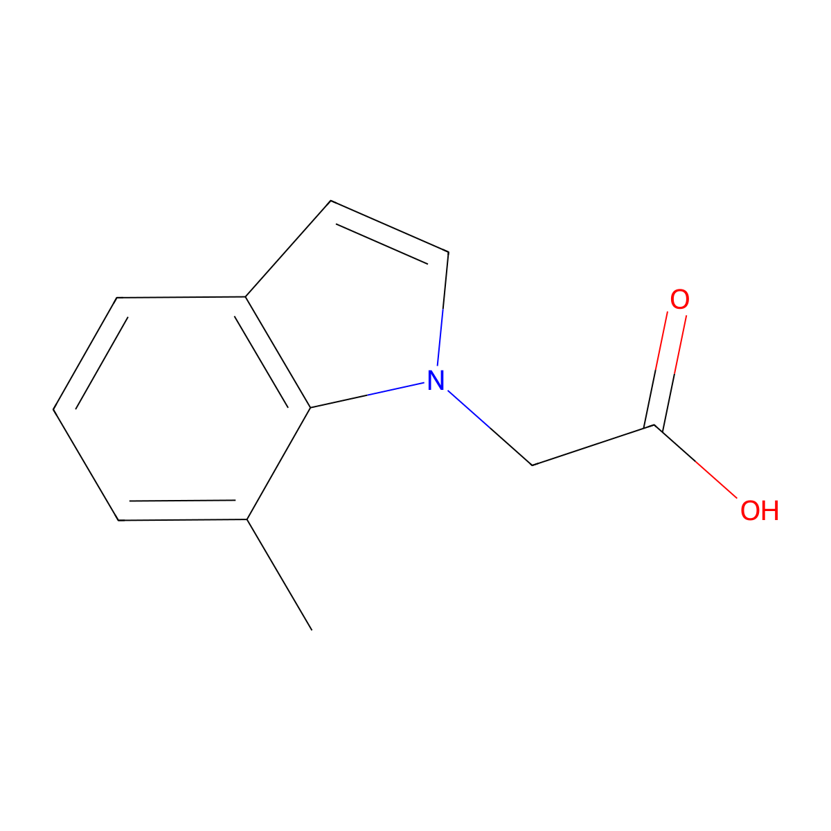 2-(7-Methyl-1h-indol-1-yl)acetic acid molecular structure, CAS 1557814-37-5