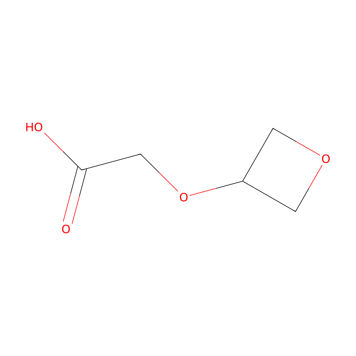 2-(Oxetan-3-yloxy)acetic acid molecular structure, CAS 1557814-84-2