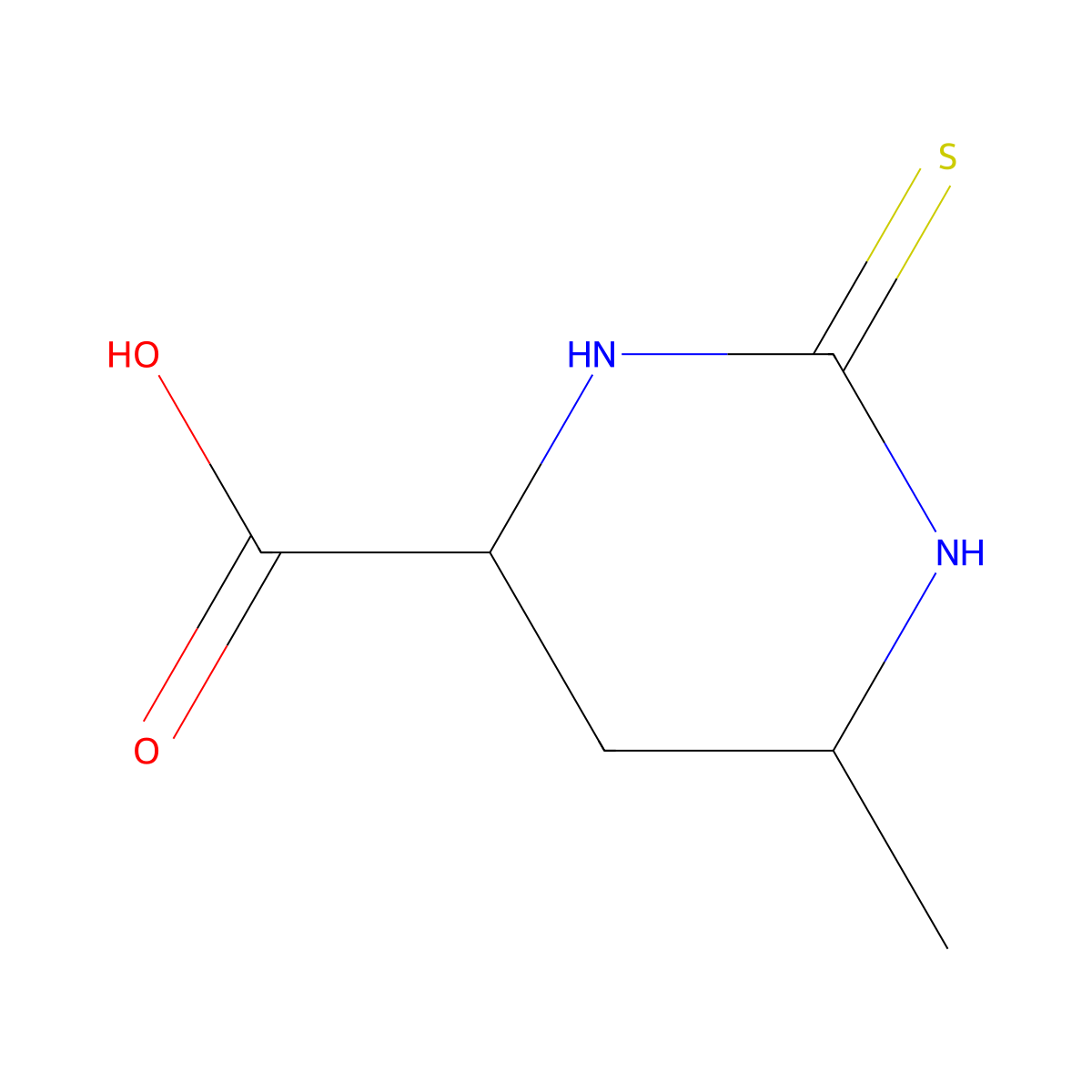 (4S,6R)-6-Methyl-2-thioxohexahydropyrimidine-4-carboxylic acid molecular structure, CAS 155782-52-8