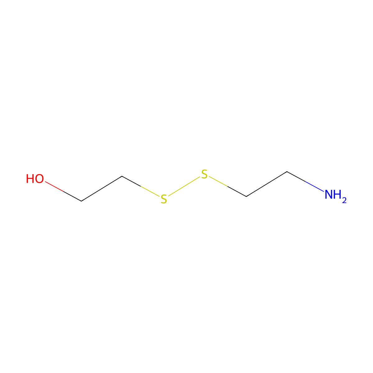Aminoethyl-SS-ethylalcohol molecular structure, CAS 15579-01-8