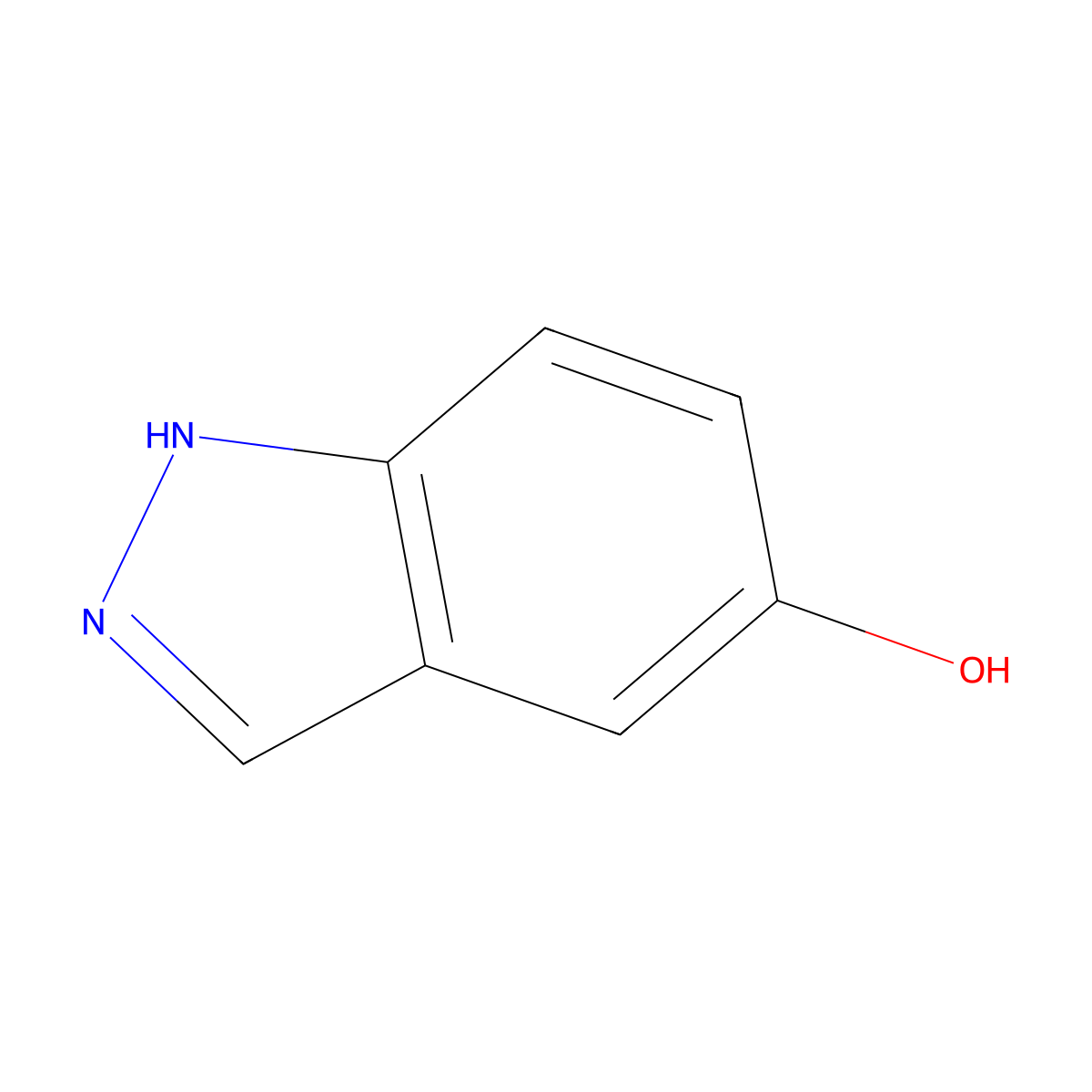 1H-Indazol-5-ol molecular structure, CAS 15579-15-4
