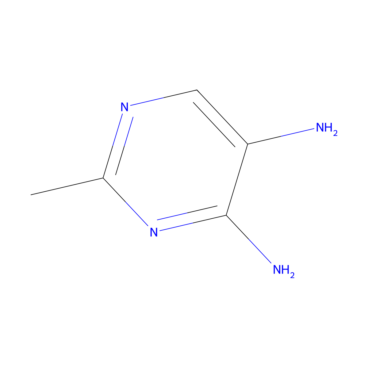 2-Methylpyrimidine-4,5-diamine molecular structure, CAS 15579-63-2
