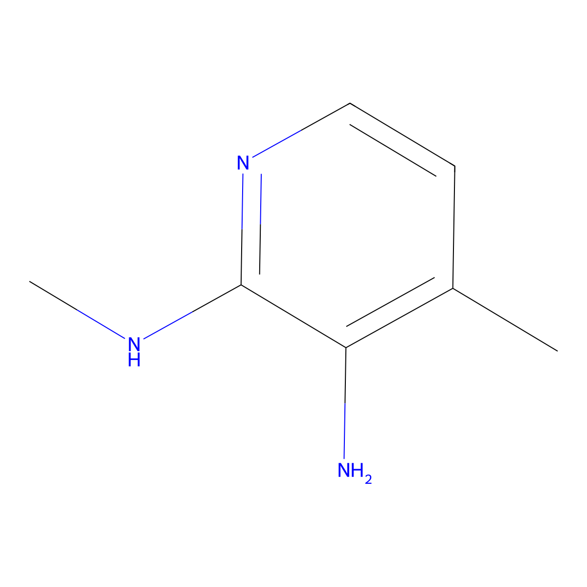 N2,4-dimethylpyridine-2,3-diamine molecular structure, CAS 155790-14-0