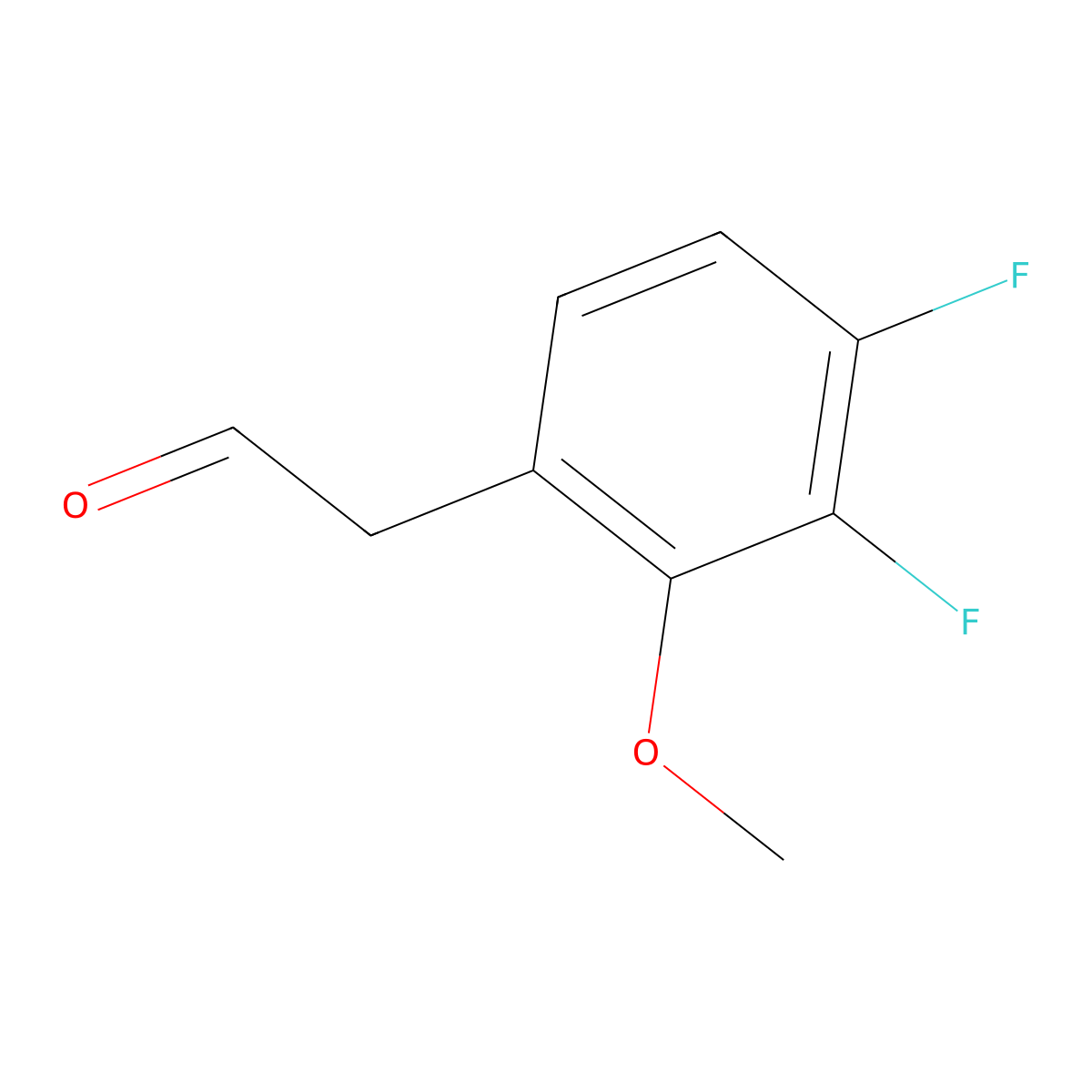 2-(3,4-Difluoro-2-methoxyphenyl)acetaldehyde molecular structure, CAS 1557911-91-7