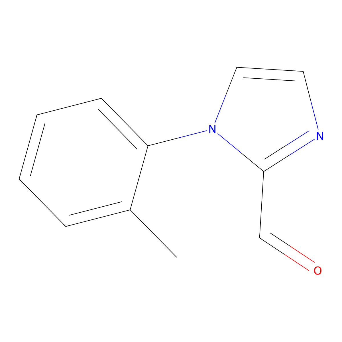 1-(2-methylphenyl)-1H-imidazole-2-carbaldehyde molecular structure, CAS 1557912-11-4