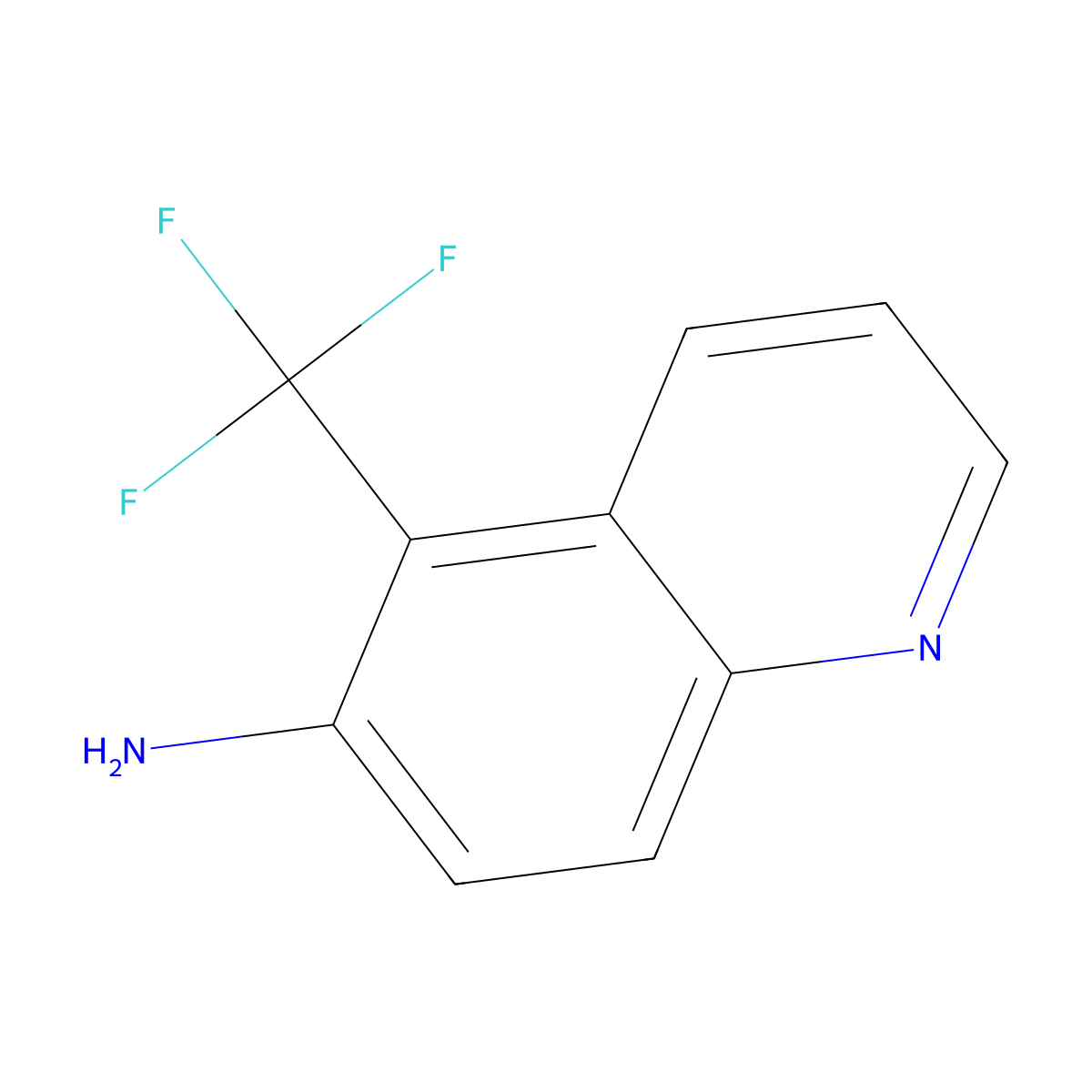 5-(Trifluoromethyl)quinolin-6-amine molecular structure, CAS 155793-47-8