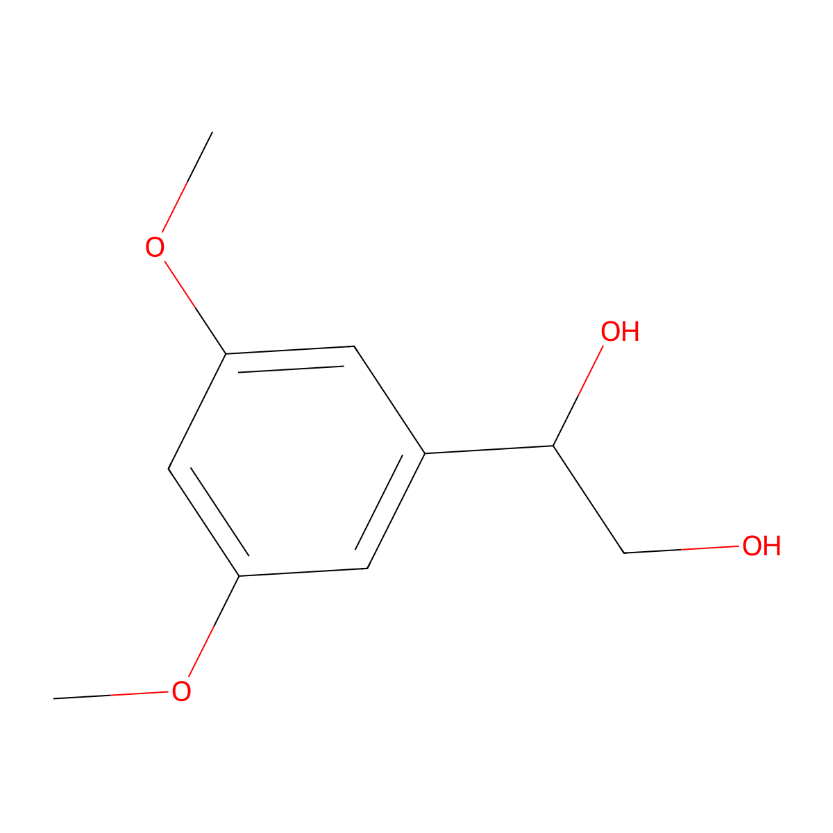 1-(3,5-Dimethoxyphenyl)ethane-1,2-diol molecular structure, CAS 1557933-79-5