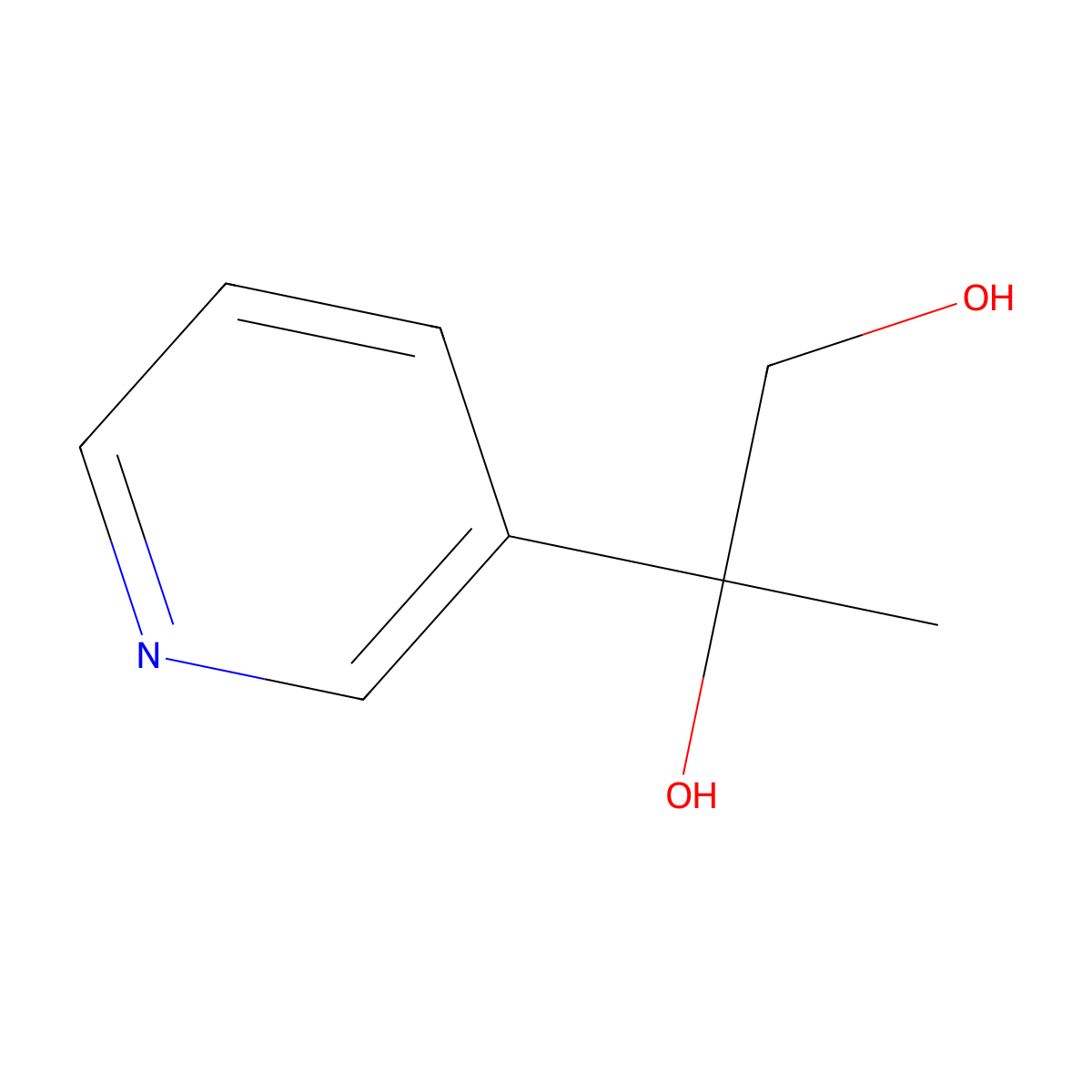 2-(Pyridin-3-yl)propane-1,2-diol molecular structure, CAS 1557933-86-4