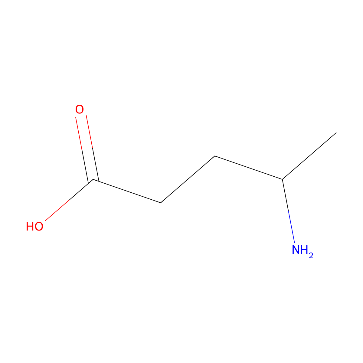 (4S)-4-Aminopentanoic acid molecular structure, CAS 1558-59-4