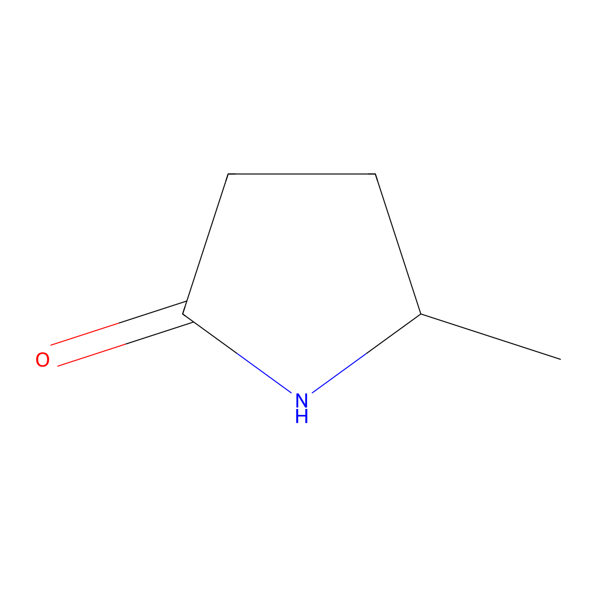 (5S)-5-Methyl-2-pyrrolidinone molecular structure, CAS 1558-60-7