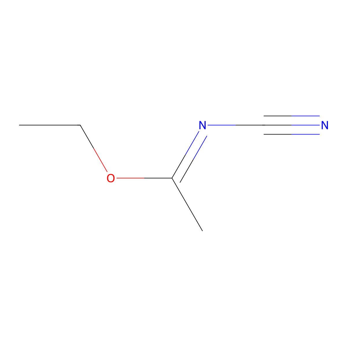 Ethyl N-Cyanoacetimidate molecular structure, CAS 1558-82-3