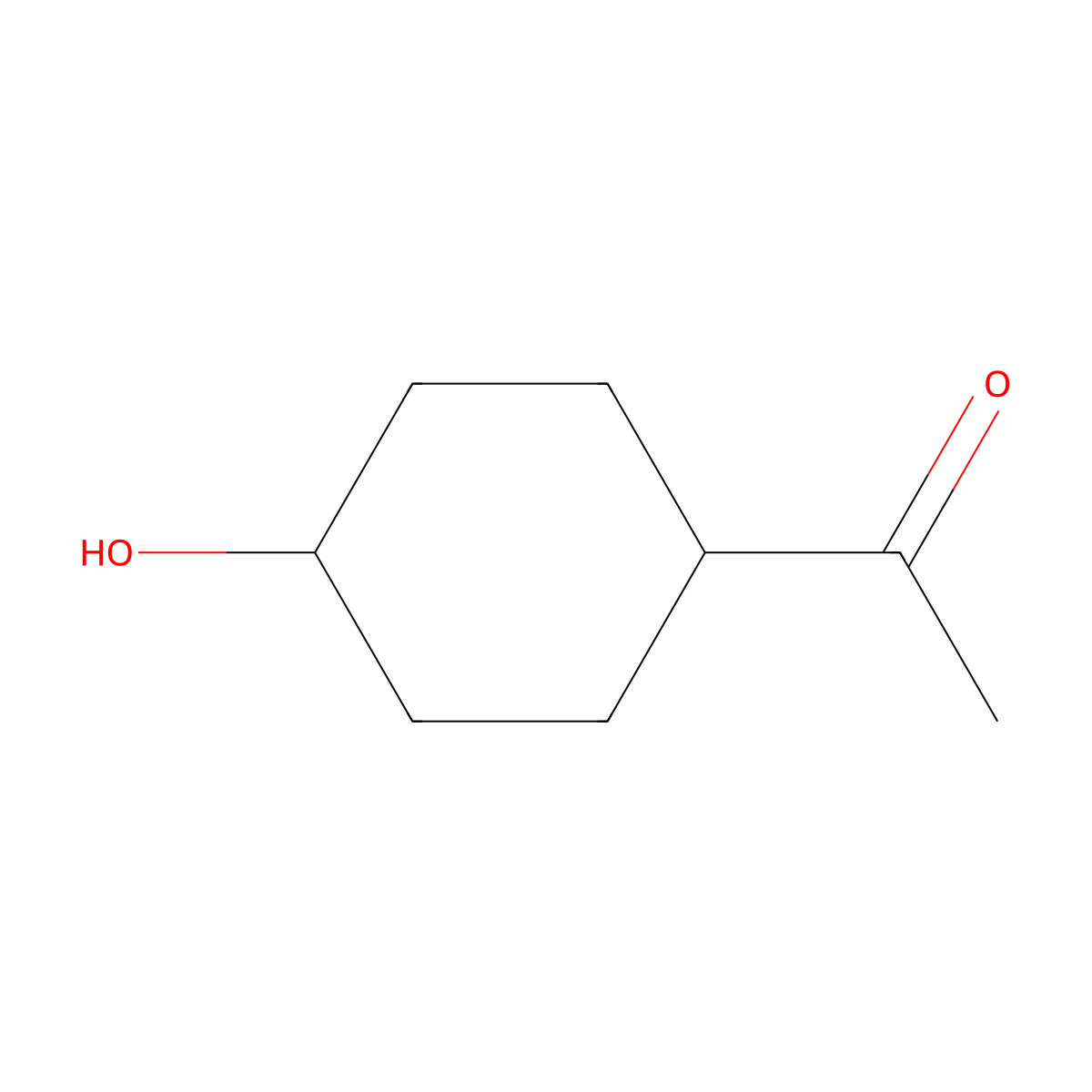 1-(4-Hydroxycyclohexyl)ethanone molecular structure, CAS 15580-01-5