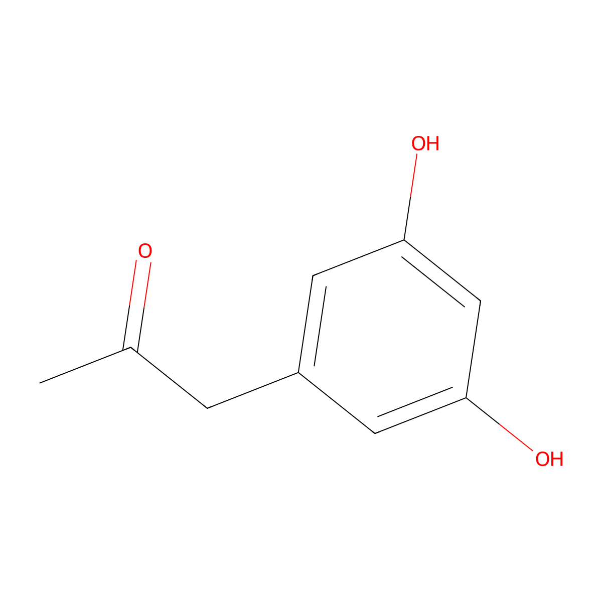 1-(3,5-Dihydroxyphenyl)propan-2-one molecular structure, CAS 15580-07-1
