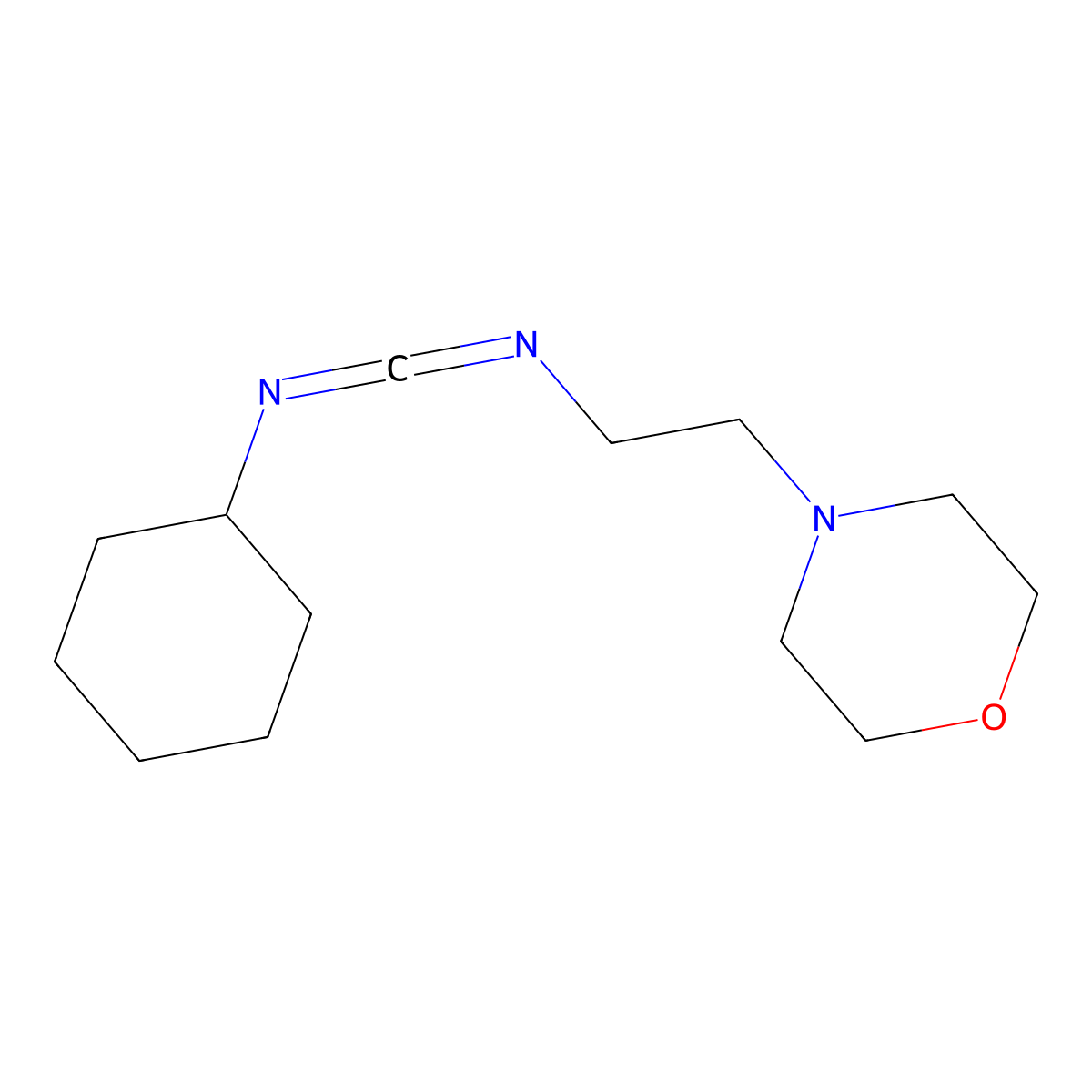 1-Cyclohexyl-3-(2-morpholinoethyl)carbodiimide molecular structure, CAS 15580-20-8