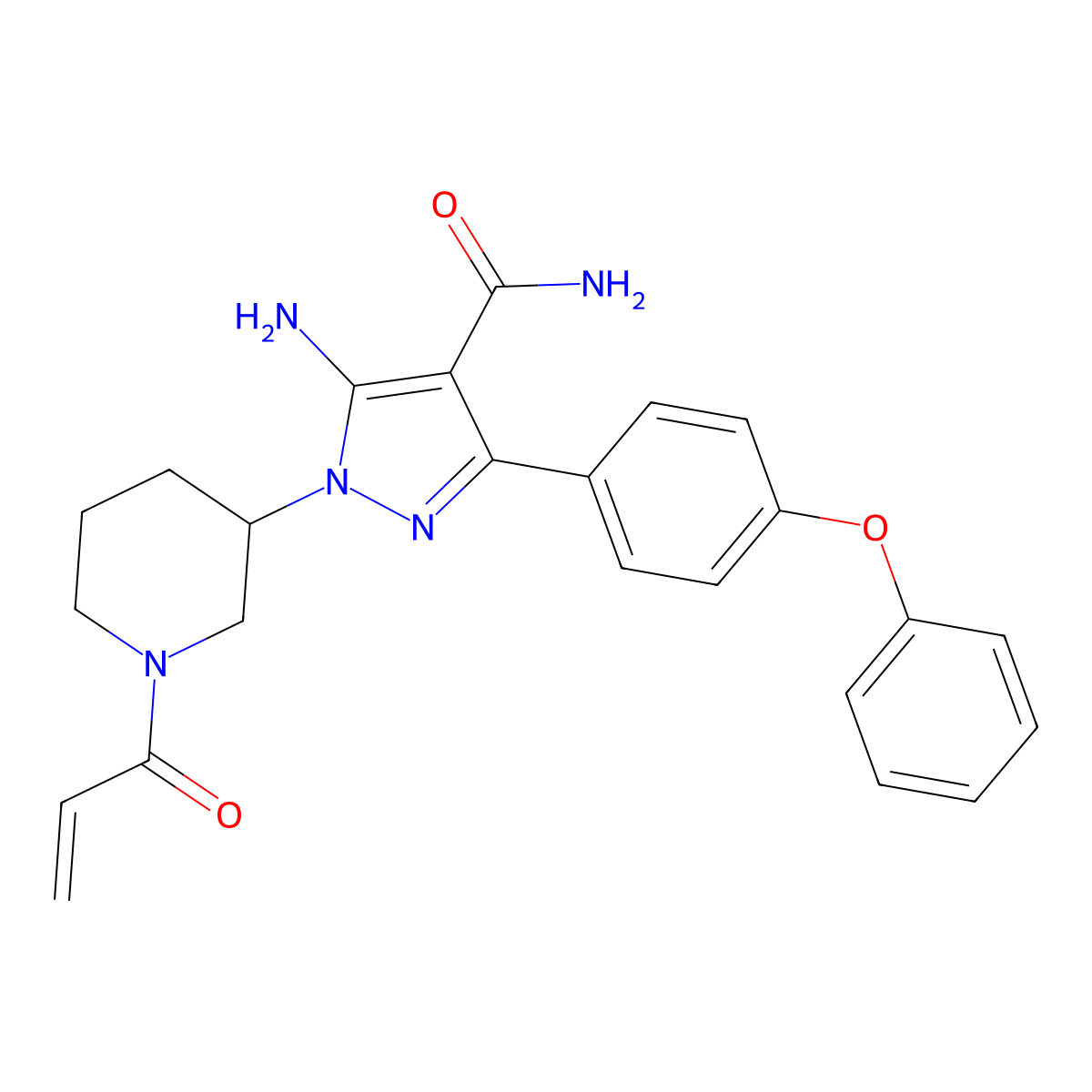 Btk inhibitor 2 molecular structure, CAS 1558036-85-3