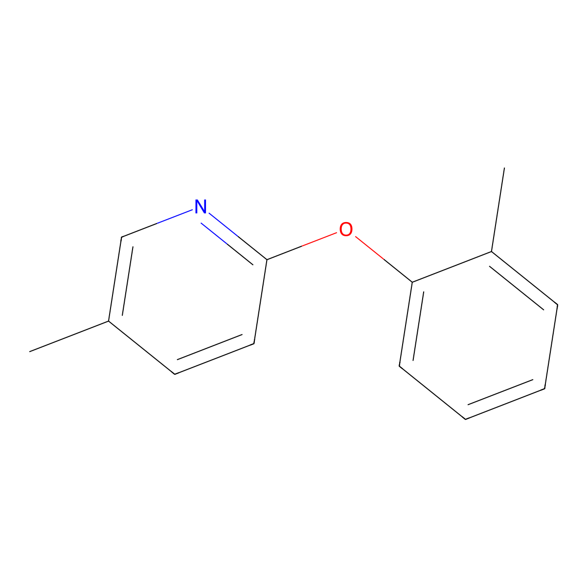 5-Methyl-2-(o-tolyloxy)pyridine molecular structure, CAS 1558047-06-5