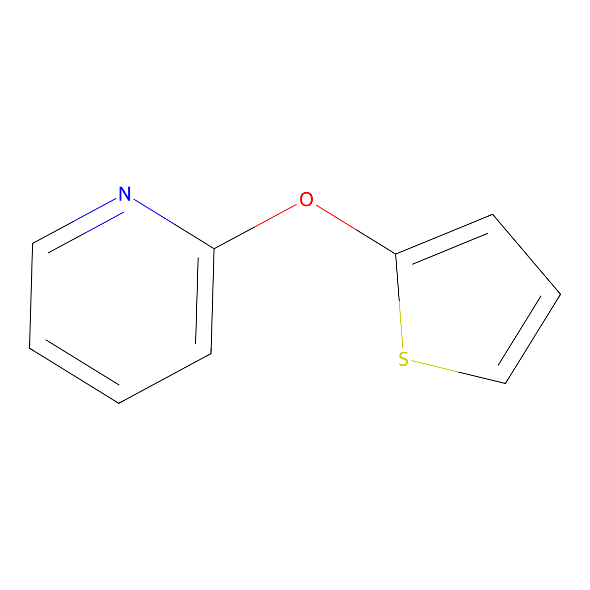 2-(Thiophen-2-yloxy)pyridine molecular structure, CAS 1558047-18-9