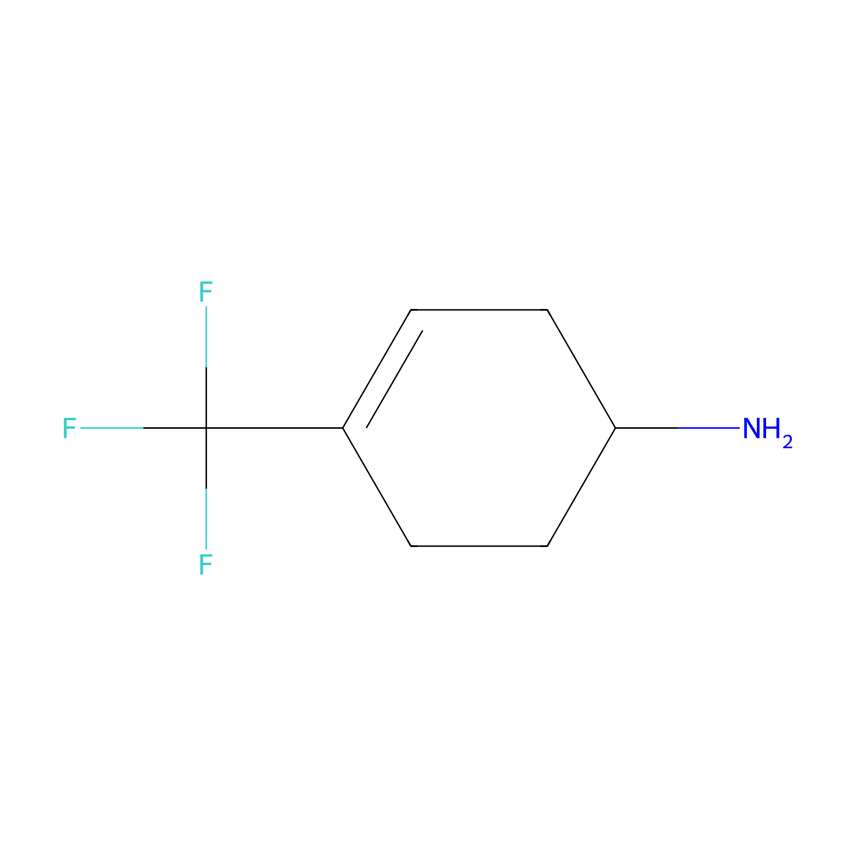 4-(Trifluoromethyl)cyclohex-3-en-1-amine molecular structure, CAS 1558083-21-8