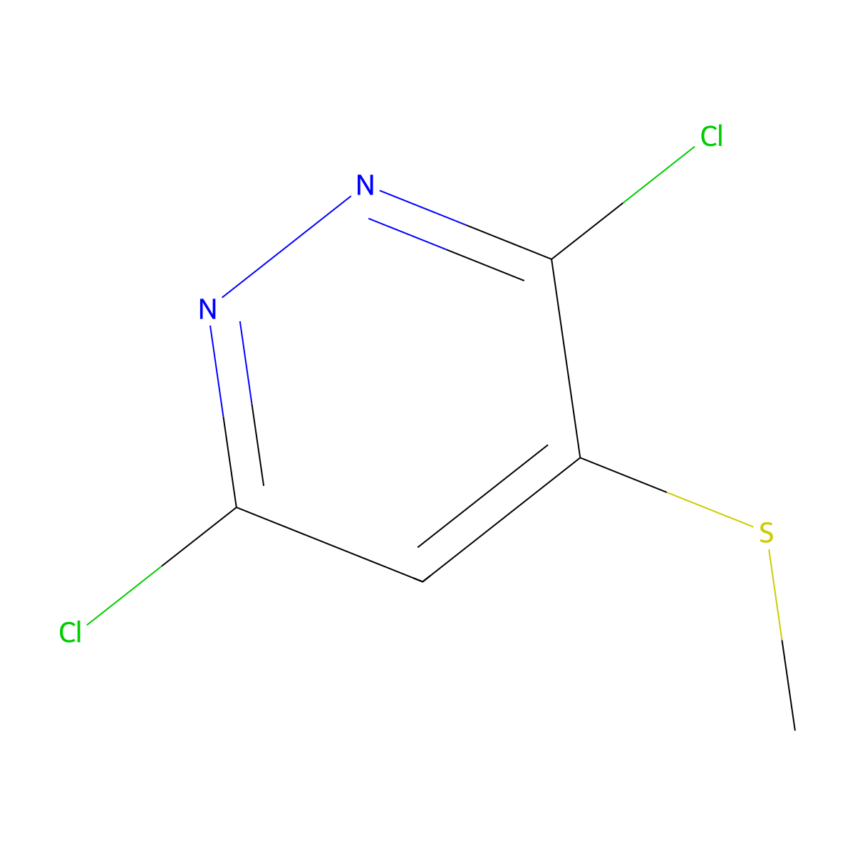 3,6-Dichloro-4-(methylsulfanyl)pyridazine molecular structure, CAS 1558089-76-1