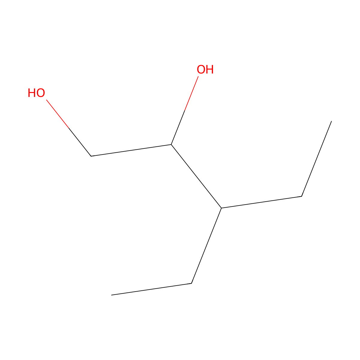 3-Ethylpentane-1,2-diol molecular structure, CAS 1558116-85-0