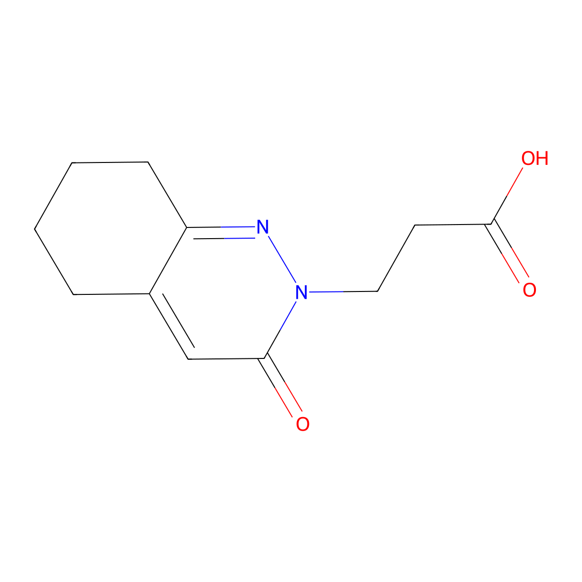 3-(3-oxo-5,6,7,8-tetrahydrocinnolin-2(3H)-yl)propanoic acid molecular structure, CAS 1558132-45-8