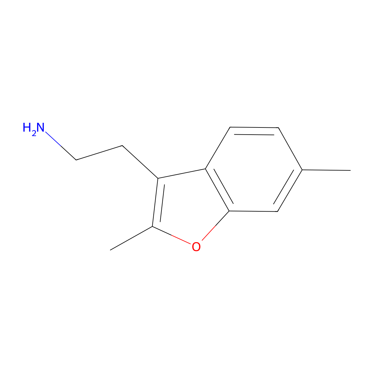 2-(2,6-Dimethyl-1-benzofuran-3-yl)ethan-1-amine molecular structure, CAS 1558136-20-1