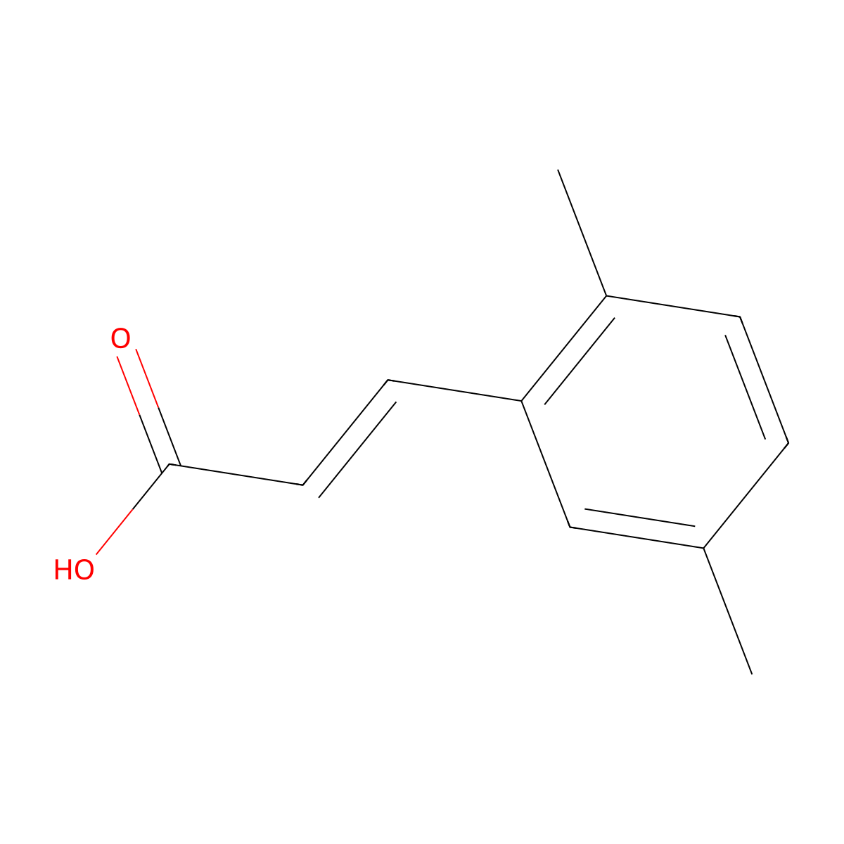 2,5-Dimethylcinnamic acid molecular structure, CAS 155814-17-8