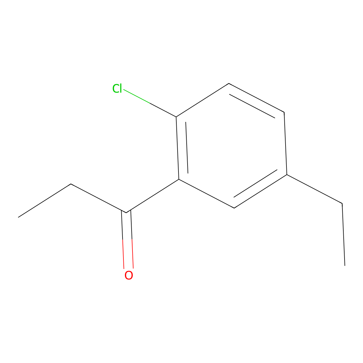 1-(2-Chloro-5-ethylphenyl)-1-propanone molecular structure, CAS 1558162-27-8