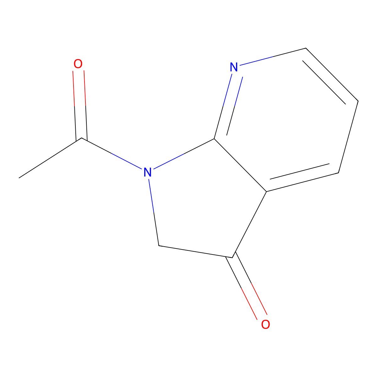 1-Acetyl-1,2-dihydro-3H-pyrrolo[2,3-b]pyridin-3-one molecular structure, CAS 155818-89-6