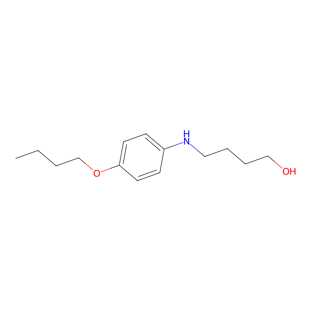 1-Butanol, 4-[(4-butoxyphenyl)amino]- molecular structure, CAS 1558190-82-1