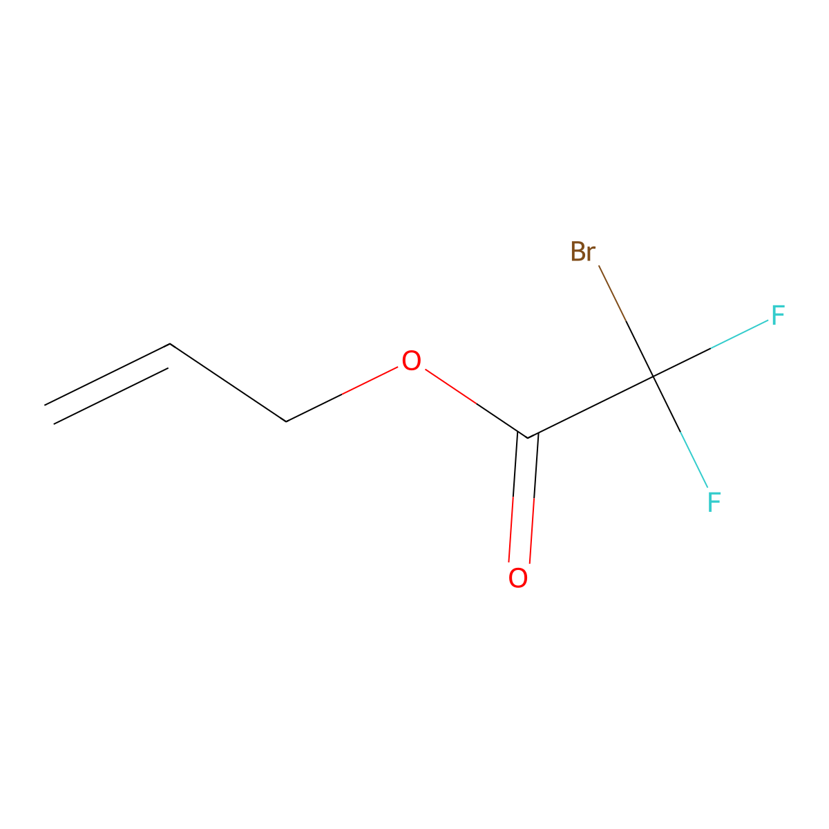 Allyl bromodifluoroacetate molecular structure, CAS 155820-76-1