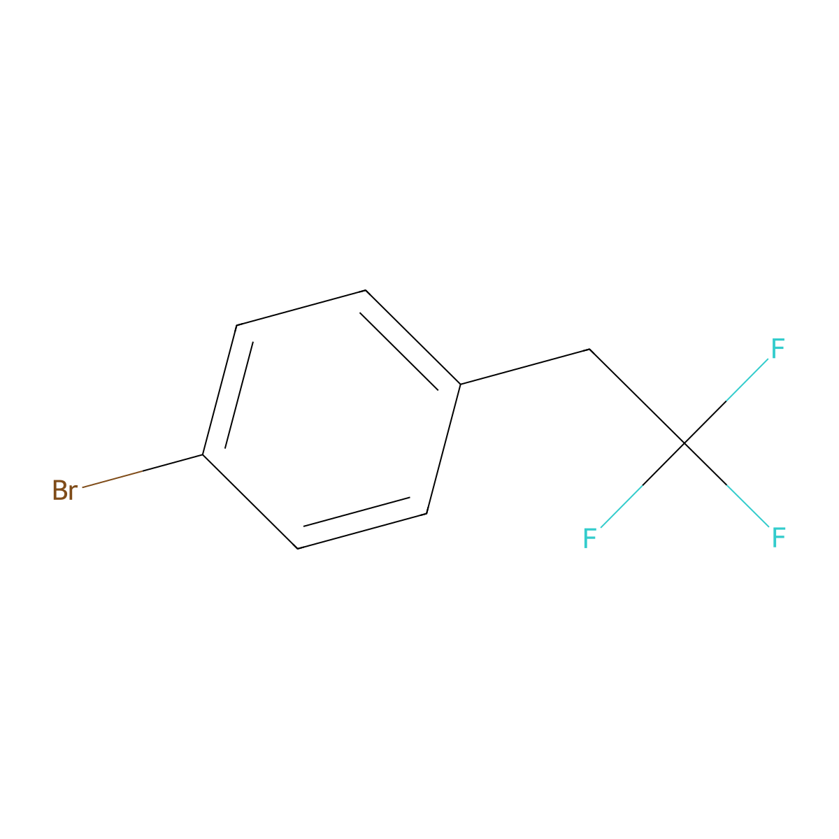 1-Bromo-4-(2,2,2-trifluoroethyl)benzene molecular structure, CAS 155820-88-5