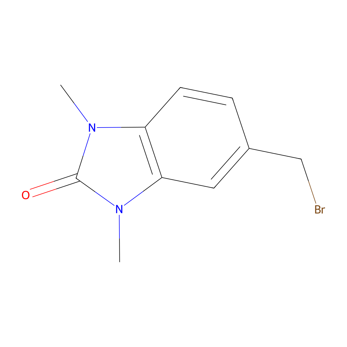 5-(Bromomethyl)-1,3-dimethyl-1,3-dihydro-2H-benzo[d]imidazol-2-one molecular structure, CAS 155821-68-4