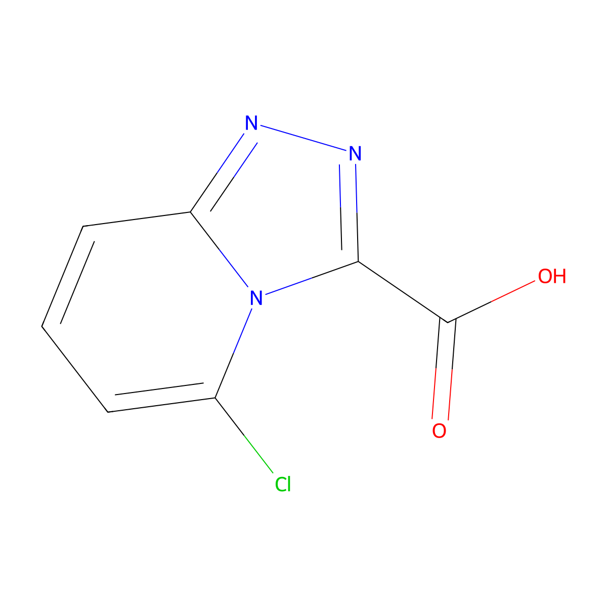 5-Chloro-[1,2,4]triazolo[4,3-a]pyridine-3-carboxylic acid molecular structure, CAS 1558217-59-6