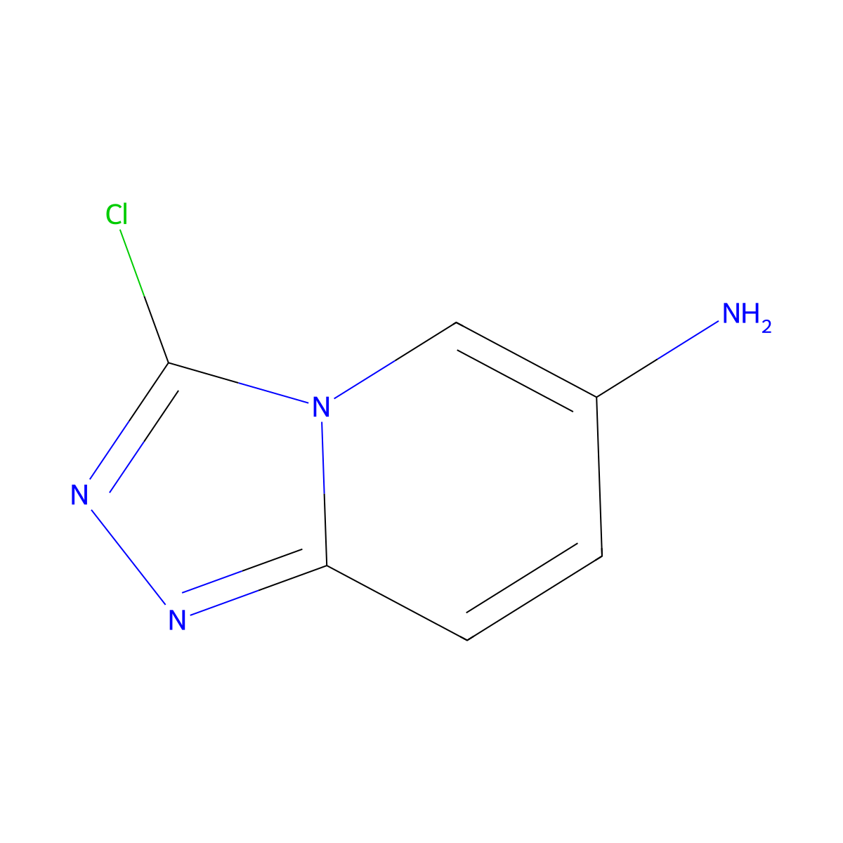 3-Chloro-(1,2,4)triazolo(4,3-a)pyridin-6-amine molecular structure, CAS 1558217-73-4