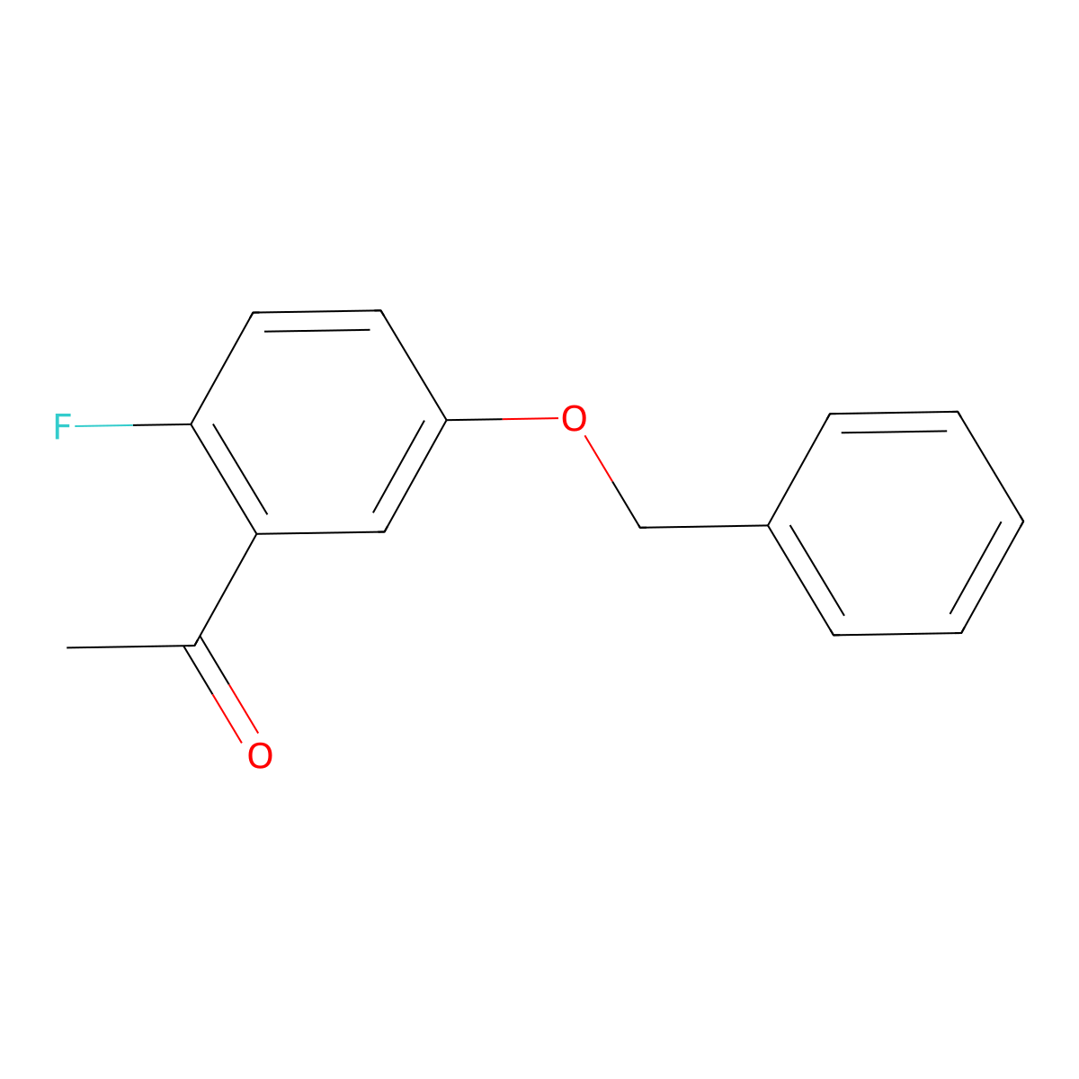 1-(5-(Benzyloxy)-2-fluorophenyl)ethanone molecular structure, CAS 1558246-98-2