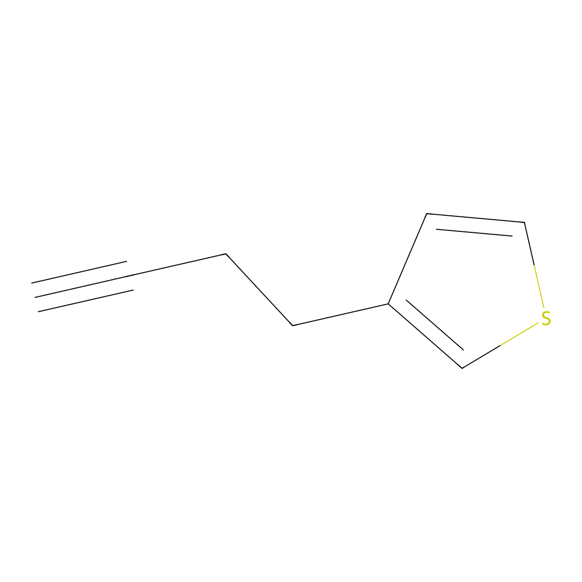 3-(But-3-yn-1-yl)thiophene molecular structure, CAS 1558247-30-5