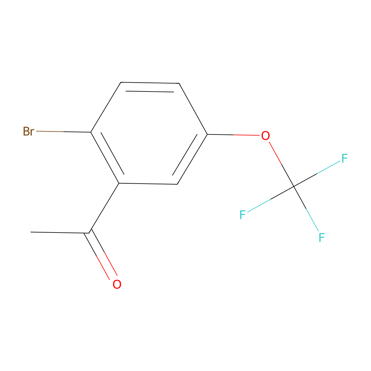 1-[2-Bromo-5-(trifluoromethoxy)phenyl]ethanone molecular structure, CAS 1558247-47-4
