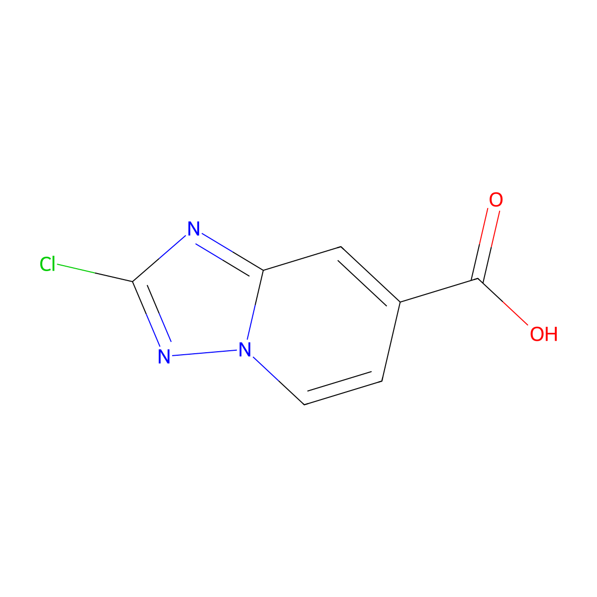 2-Chloro-[1,2,4]triazolo[1,5-a]pyridine-7-carboxylic acid molecular structure, CAS 1558274-80-8