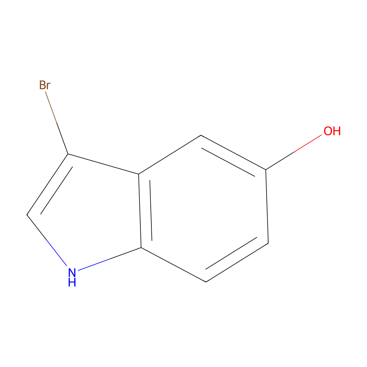 3-bromo-1H-indol-5-ol molecular structure, CAS 1558282-62-4
