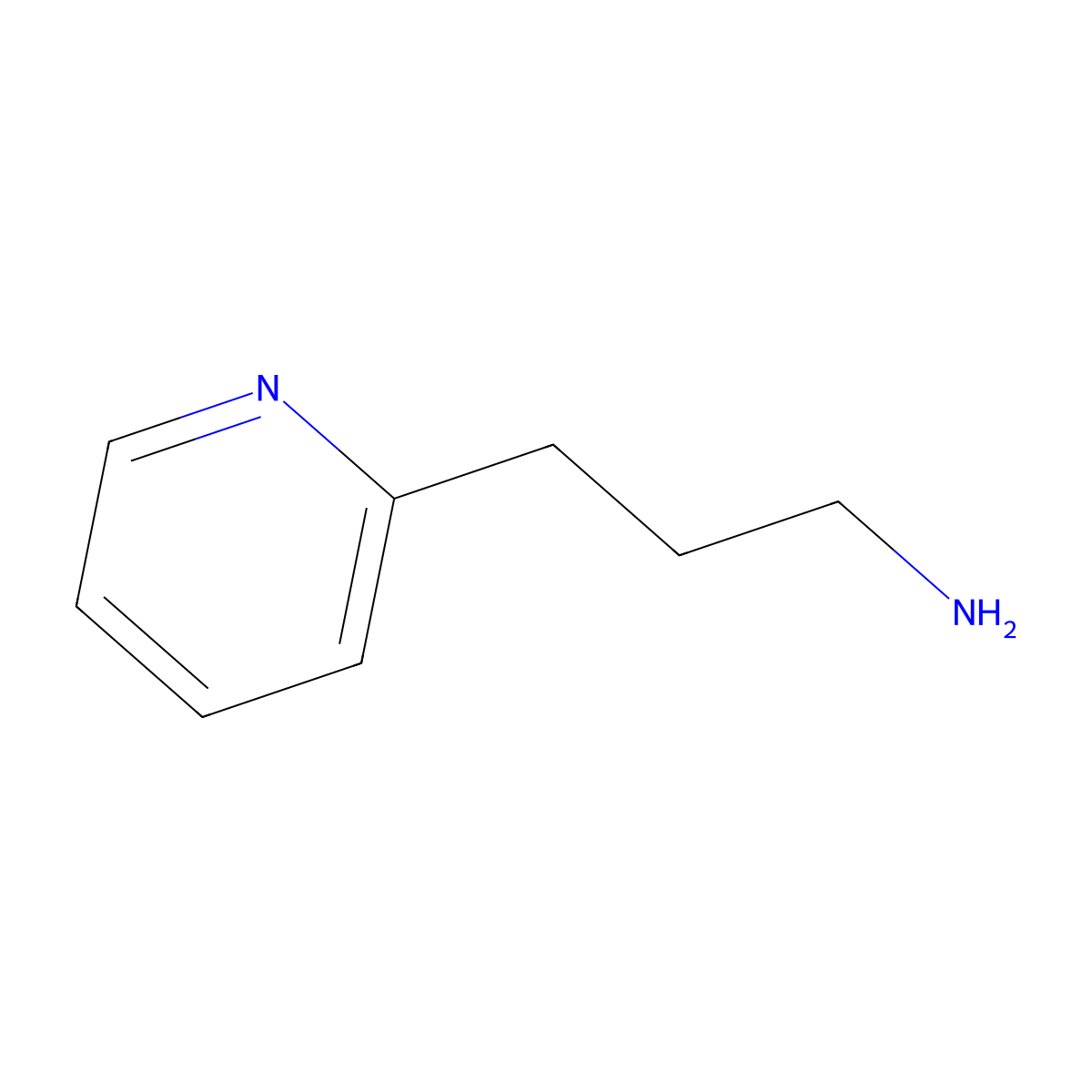 3-(Pyridin-2-yl)propan-1-amine molecular structure, CAS 15583-16-1