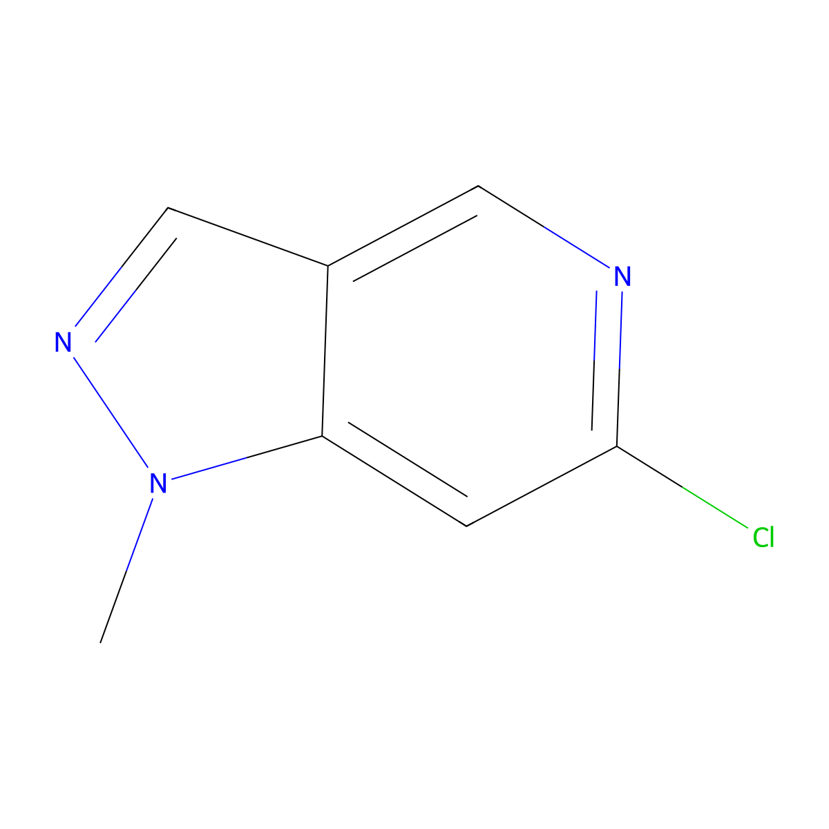 6-chloro-1-methyl-1H-pyrazolo[4,3-c]pyridine molecular structure, CAS 1558302-68-3