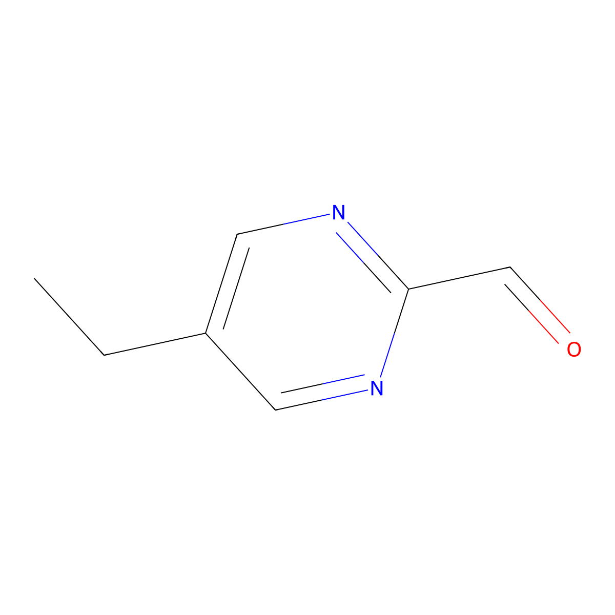 5-Ethylpyrimidine-2-carbaldehyde molecular structure, CAS 1558310-20-5