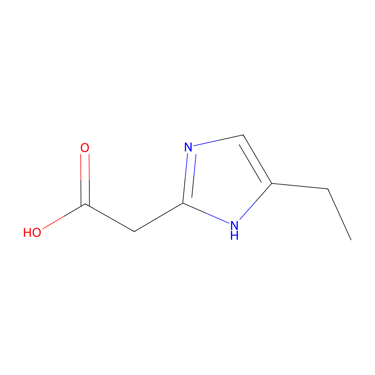 2-(5-Ethyl-1h-imidazol-2-yl)acetic acid molecular structure, CAS 1558336-07-4