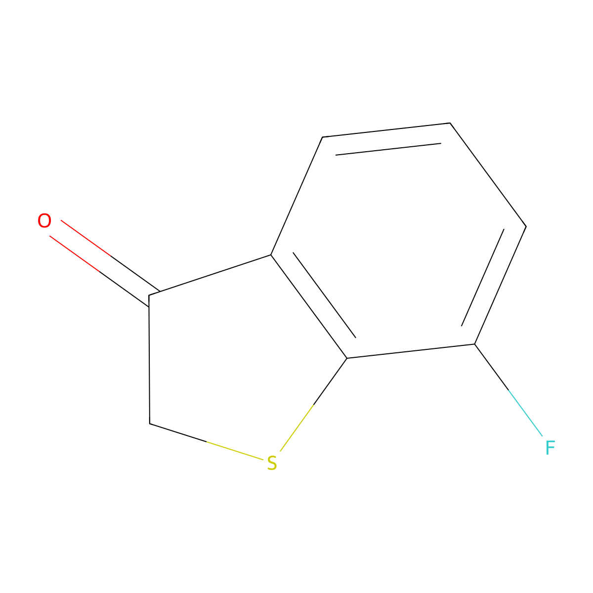7-fluorobenzo[b]thiophen-3(2H)-one molecular structure, CAS 1558342-18-9