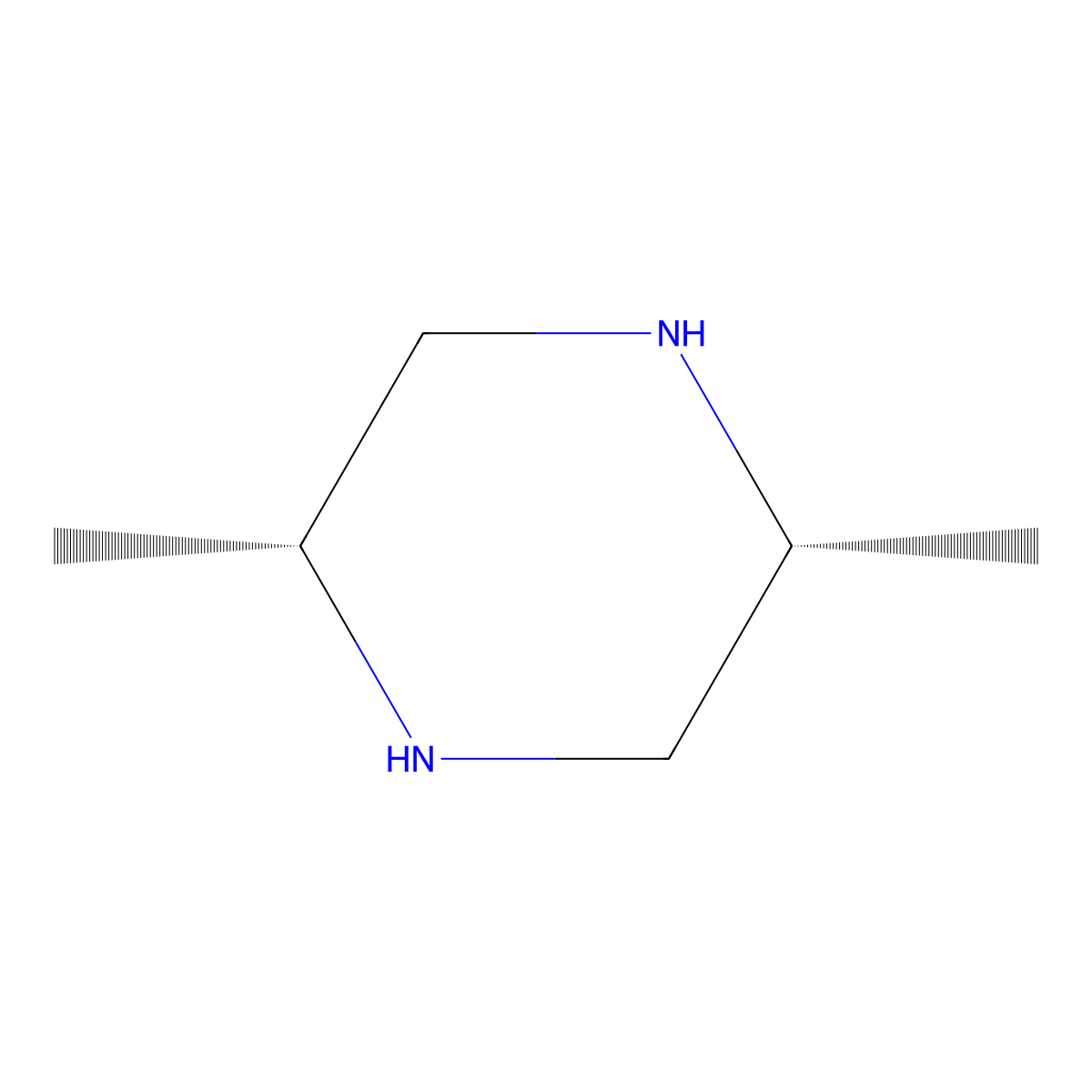 (2R,5R)-2,5-dimethylpiperazine molecular structure, CAS 155836-53-6