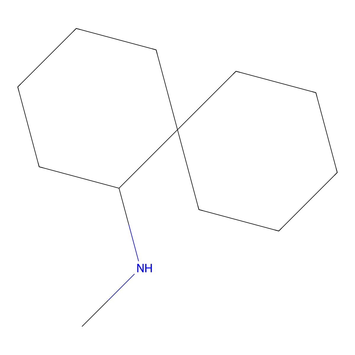 N-methylspiro[5.5]undecan-1-amine molecular structure, CAS 1558372-80-7
