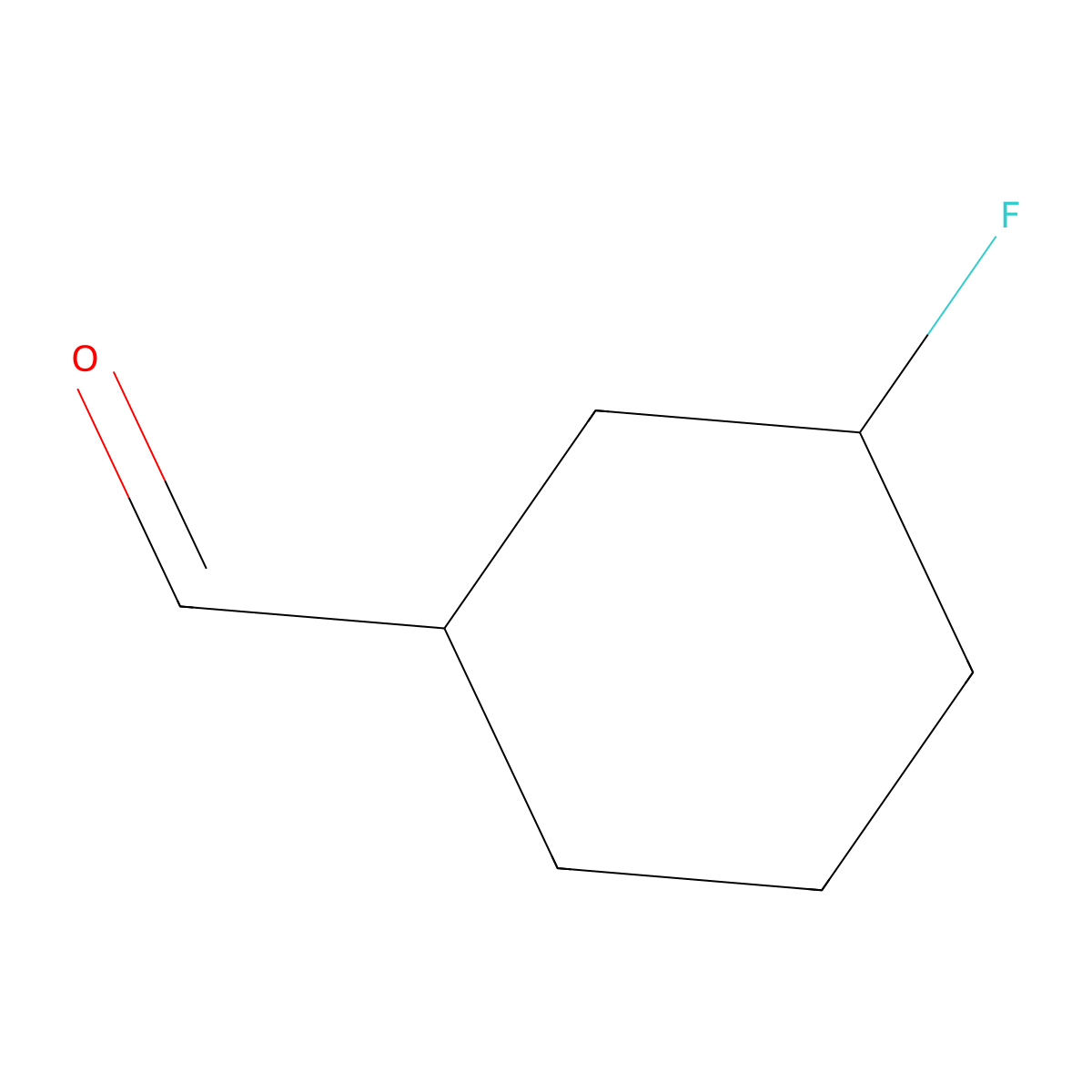 3-Fluorocyclohexanecarbaldehyde molecular structure, CAS 1558372-86-3