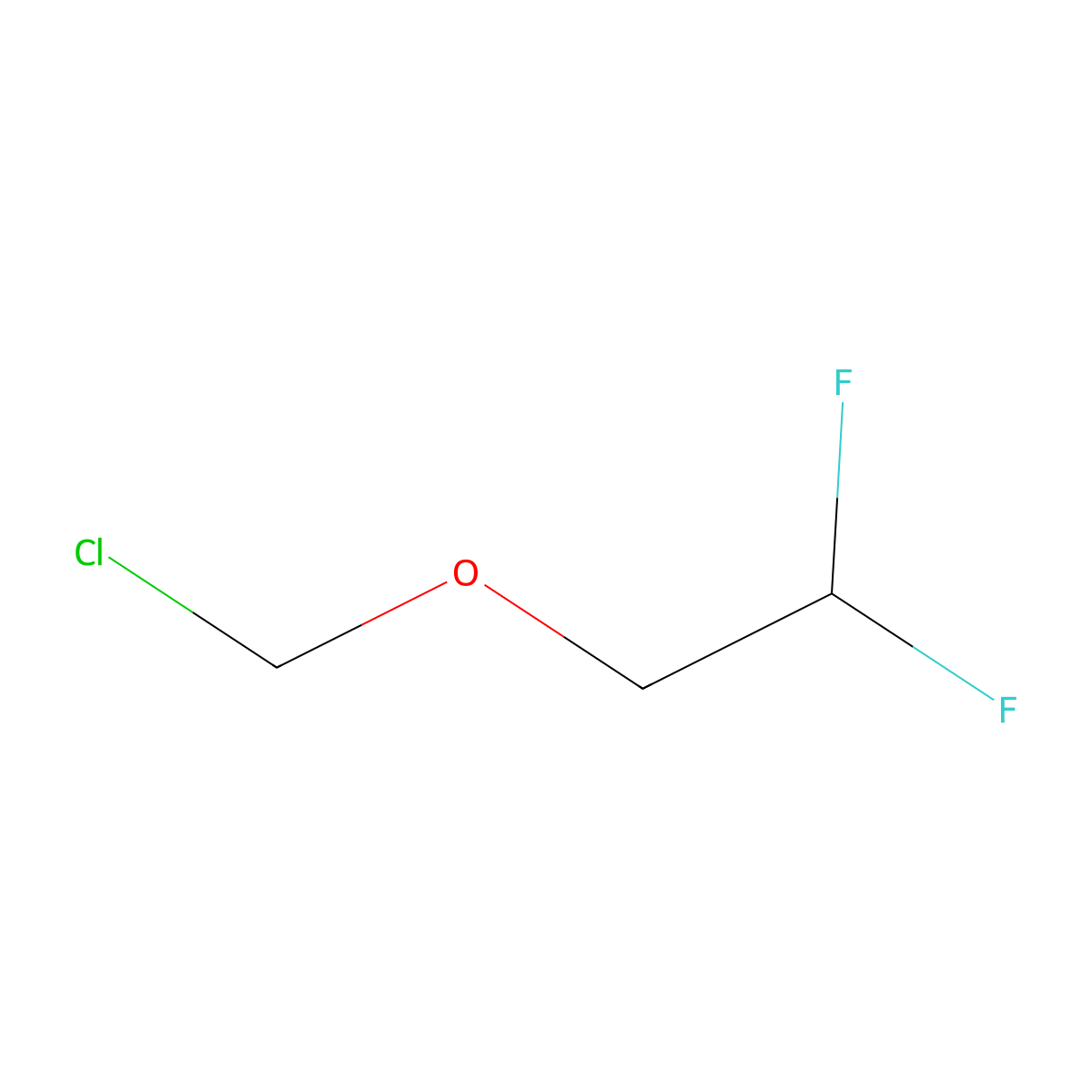 2-(Chloromethoxy)-1,1-difluoroethane molecular structure, CAS 1558385-27-5