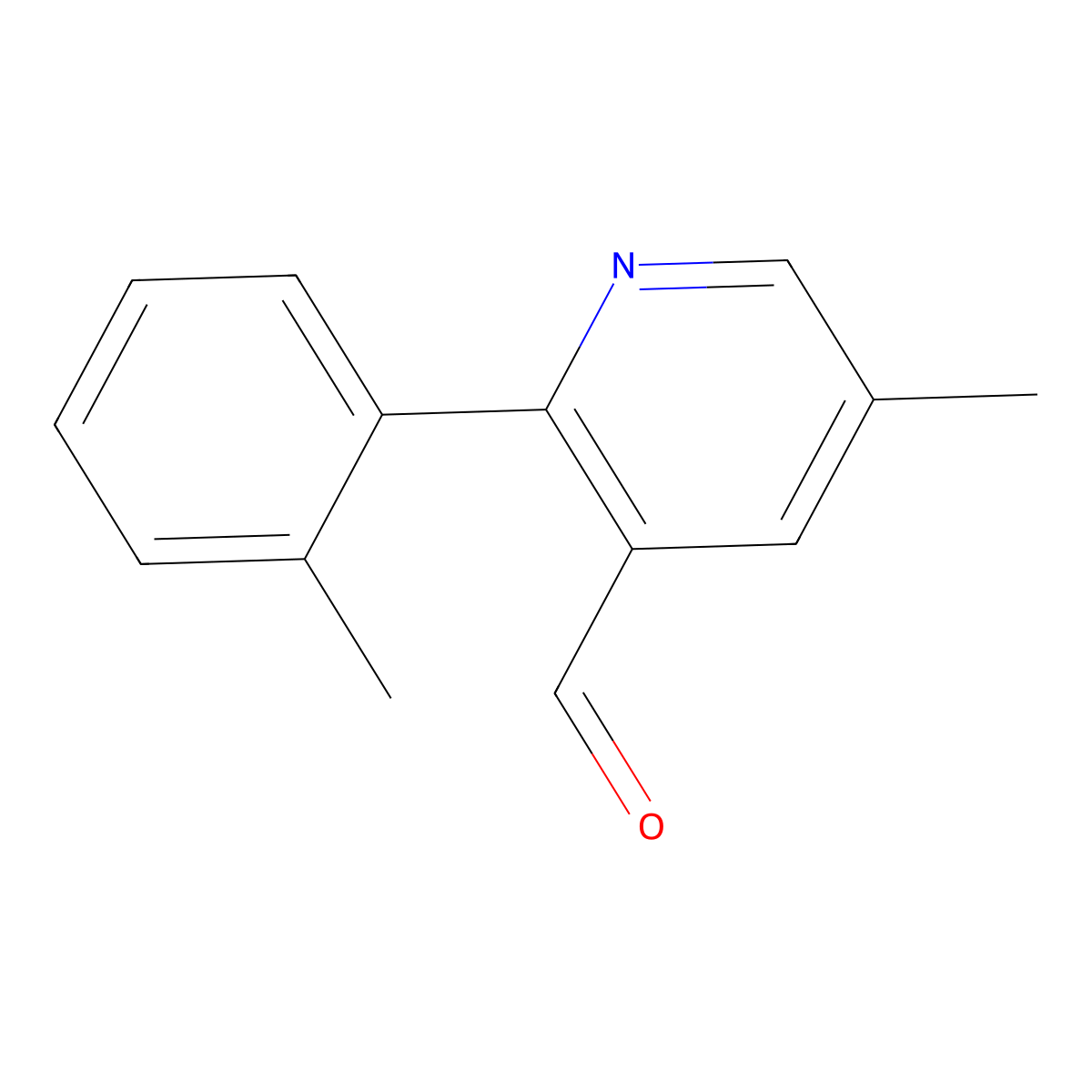 5-Methyl-2-(o-tolyl)nicotinaldehyde molecular structure, CAS 1558419-33-2